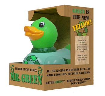MR. GREEN RECYCLED GREEN RUBBER DUCK